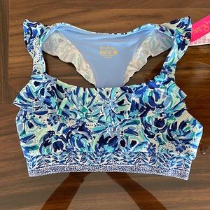 Lilly Pulitzer | Luxletic Angelique Sports Bra Iris Blue NWT